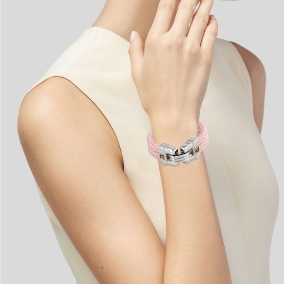 JUDITH RIPKA Diamond leather bracelet. - Picture 3 of 11